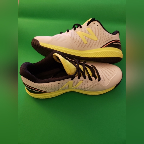 New Balance padel 796v2 yellow men's court tennis shoes size 6 - Picture 3 of 8